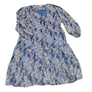 joie limited edition ladies printed maxi dress Joie Dresses | Nwt Joie Women Limited Edition Parisian Paisley Printed Maxi Dress Size Xxl | Color: Blue | Size: Xxl